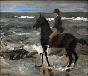 Le Cavalier sur la plage